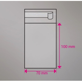Cellofan pose 68x68 mm 100 stk