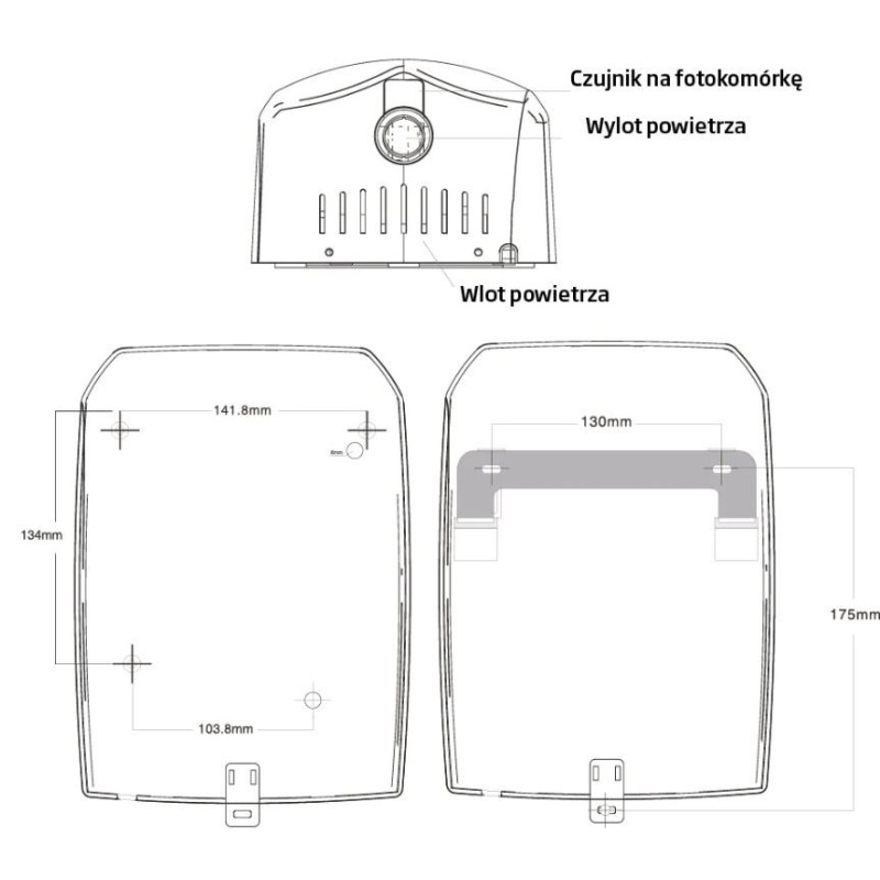 Håndtørrer 1500W MISTRAL Pro Håndtørrer 1500W MISTRAL Pro
