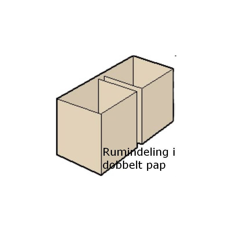 Papkasse til vin - 6 flasker / 10 stk. Papkasse til vin - 6 flasker / 10 stk.