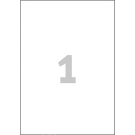 100 stk. A4 etiketter 210 x 297 mm