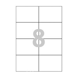 800 stk. etiketter 105 x 74,2 mm