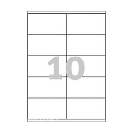 1000 stk. etiketter 105 x 59,4 mm