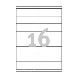 1600 stk. etiketter 105 x 37,1 mm