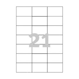 2100 stk. etiketter 70 x 42,3 mm