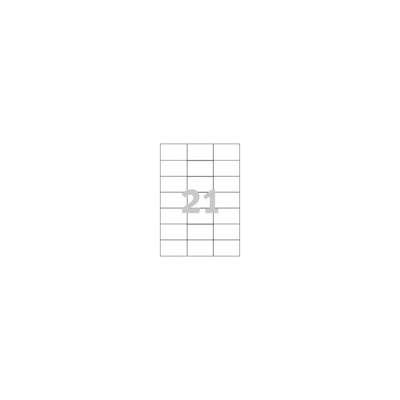 2100 stk. etiketter 70 x 42,3 mm 2100 stk. etiketter 70 x 42,3 mm