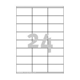 2400 stk. etiketter 70 x 37,1 mm