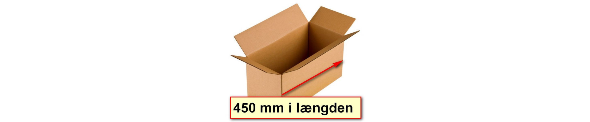 Kasser som er 450 mm